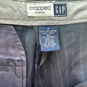 Cropped Stretch Size 6 NAVY Gap trousers